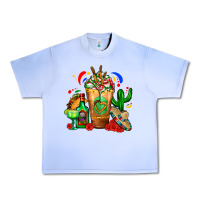 Grape Ice Mexican Cold Drink With Cactus Sombrero And Tequil Urban Heavy Tee - FaDigitalArtStudio