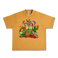 Peanut Butter Mexican Cold Drink With Cactus Sombrero And Tequil Urban Heavy Tee - FaDigitalArtStudio