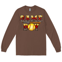 Chestnut game day softball Long Sleeve Tee - FaDigitalArtStudio