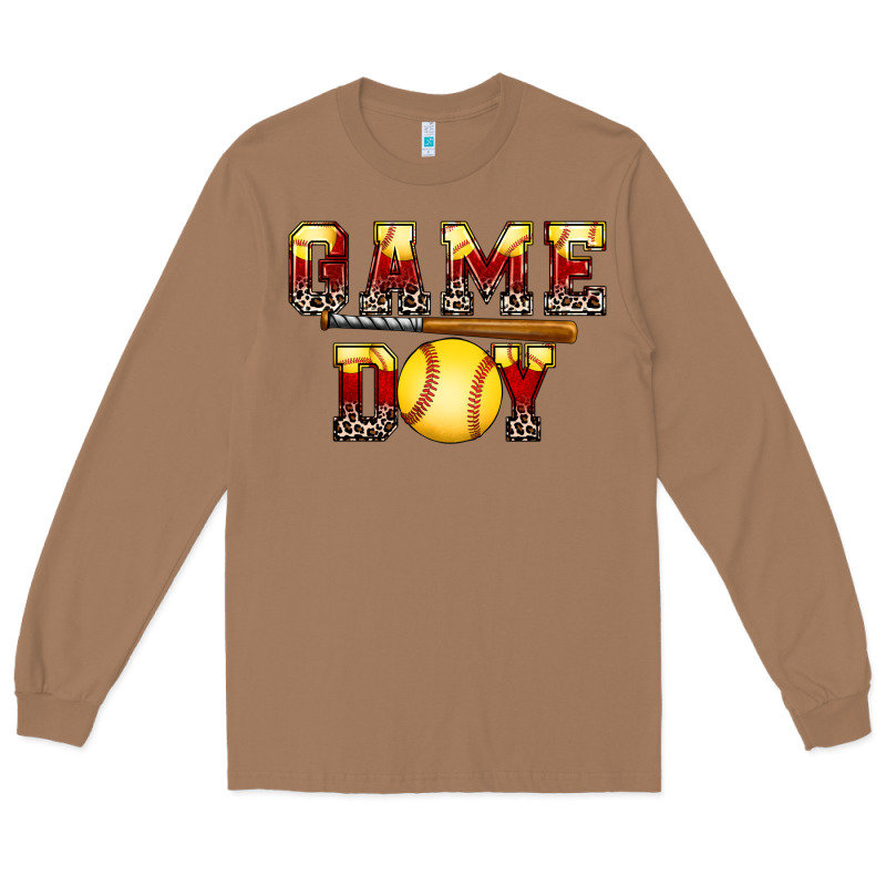 Game Day Softball Long Sleeve Tee by FaDigitalArtStudio | Teevron