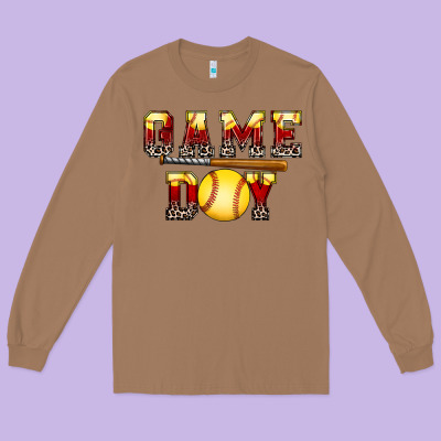 Game Day Softball Long Sleeve Tee Designed By Fadigitalartstudio
