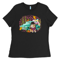 Black Western rabbit Easter Day Ladies Tee - CowGirlArtShop