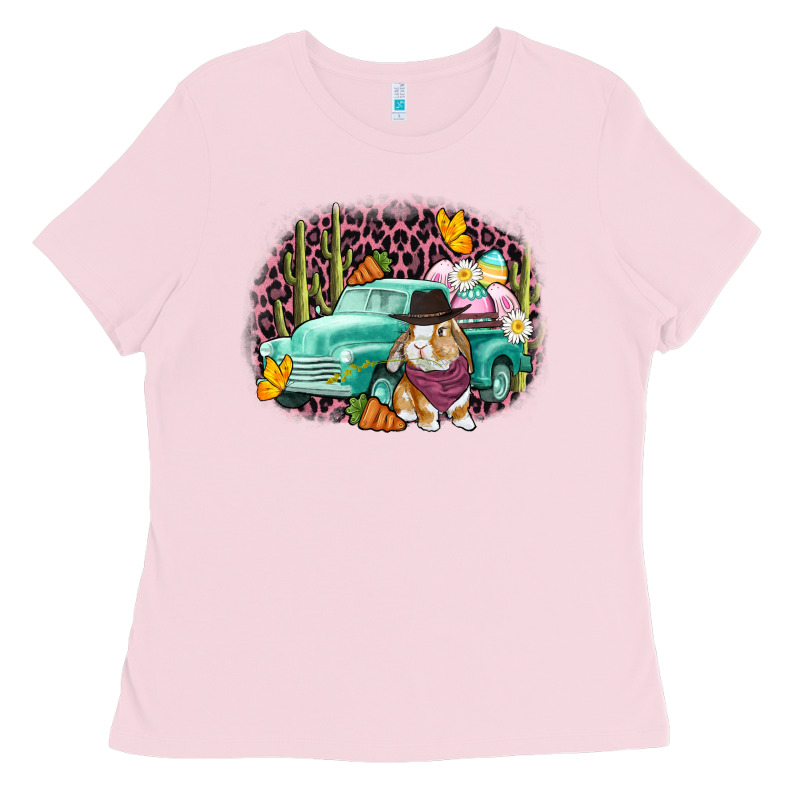 Western Rabbit Easter Day Ladies Tee by CowGirlArtShop | Teevron