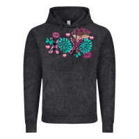 Vintage Black Xoxo Valentine's Day Turquoise Gem Vintage Hoodie - FaDigitalArtStudio