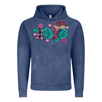Vintage Denim Xoxo Valentine's Day Turquoise Gem Vintage Hoodie - FaDigitalArtStudio