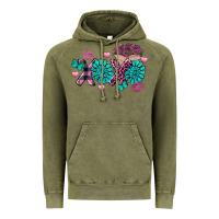 Vintage Olive Xoxo Valentine's Day Turquoise Gem Vintage Hoodie - FaDigitalArtStudio