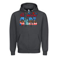 Smoke all american girl Zipper Hoodie - AdoDesignShop