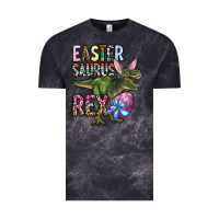 Cloud Black Easter Saurus Rex Vintage Tee - OliviaCreatesArt