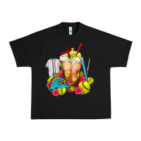 Black Softball Frappe Coffee Urban Heavy Tee - FaDigitalArtStudio