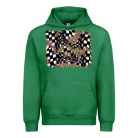 Emerald racing leopard backgraund Urban Hoodie - JahusDesignShop
