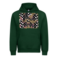 Forest Green racing leopard backgraund Urban Hoodie - JahusDesignShop