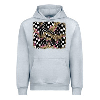 Heather Grey racing leopard backgraund Urban Hoodie - JahusDesignShop
