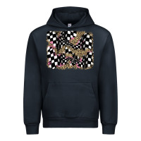 Navy racing leopard backgraund Urban Hoodie - JahusDesignShop