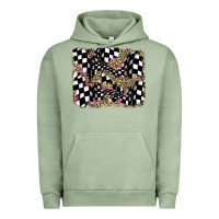 Pigment Oil Green racing leopard backgraund Urban Hoodie - JahusDesignShop
