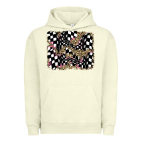 Pigment Pistachio racing leopard backgraund Urban Hoodie - JahusDesignShop