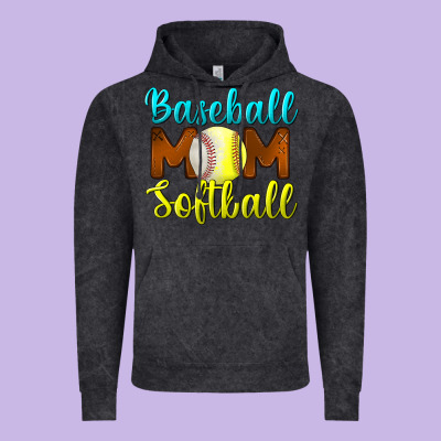 Baseball Mom Softball Vintage Hoodie Designed By Bundleandbundleshop