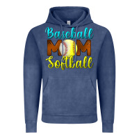 Vintage Denim baseball mom softball Vintage Hoodie - BundleAndBundleShop