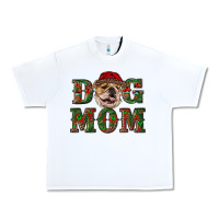 White Christmas English Bulldog Mom Urban Heavy Tee - RanaPortraitStore
