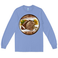 Colony Blue american football round earrings Long Sleeve Tee - BundleAndBundleShop