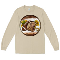 Mushroom american football round earrings Long Sleeve Tee - BundleAndBundleShop
