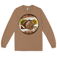 Toasted Coconut american football round earrings Long Sleeve Tee - BundleAndBundleShop