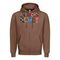 Chestnut American honey Zipper Hoodie - AdoDesignShop