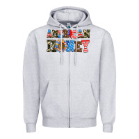 Heather Grey American honey Zipper Hoodie - AdoDesignShop