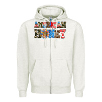Oatmeal Heather American honey Zipper Hoodie - AdoDesignShop