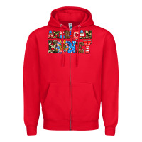 Red American honey Zipper Hoodie - AdoDesignShop