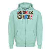 Seafoam American honey Zipper Hoodie - AdoDesignShop