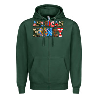 Sports Green American honey Zipper Hoodie - AdoDesignShop