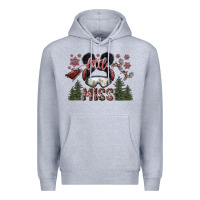 Heather Grey little miss Premium Hoodie - SublimationCraftShop