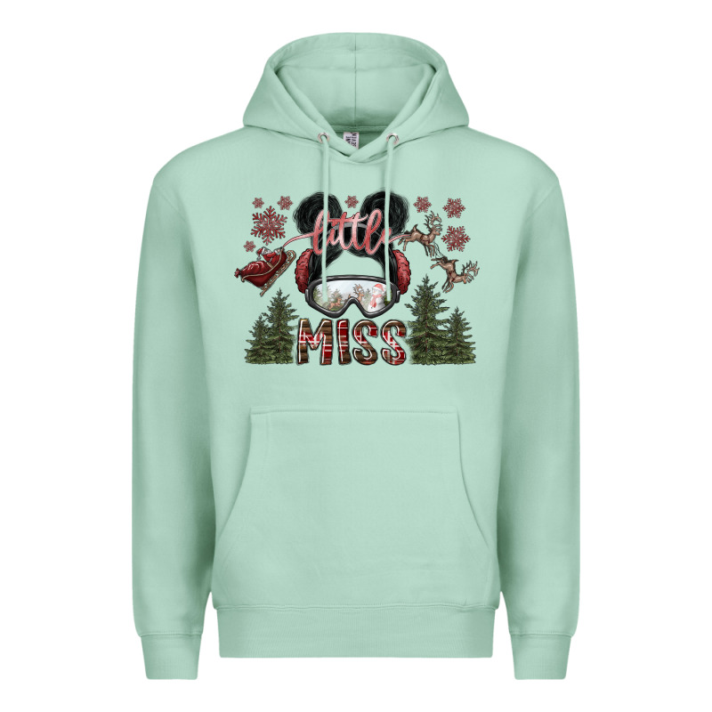 Little Miss Premium Hoodie by SublimationCraftShop | Teevron