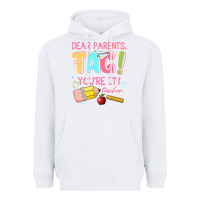 White dear parents tag youre it teacher Heavyweight Hoodie - JahusDesignShop