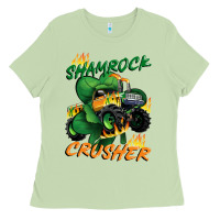 Matcha Shamrock crusher St. Patrick's Day Ladies Tee - CowGirlArtShop