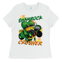 Shamrock Crusher St. Patrick's Day Ladies Tee | Teevron
