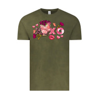 Vintage Olive Chicken Valentine's Day xoxo Vintage Tee - FaDigitalArtStudio