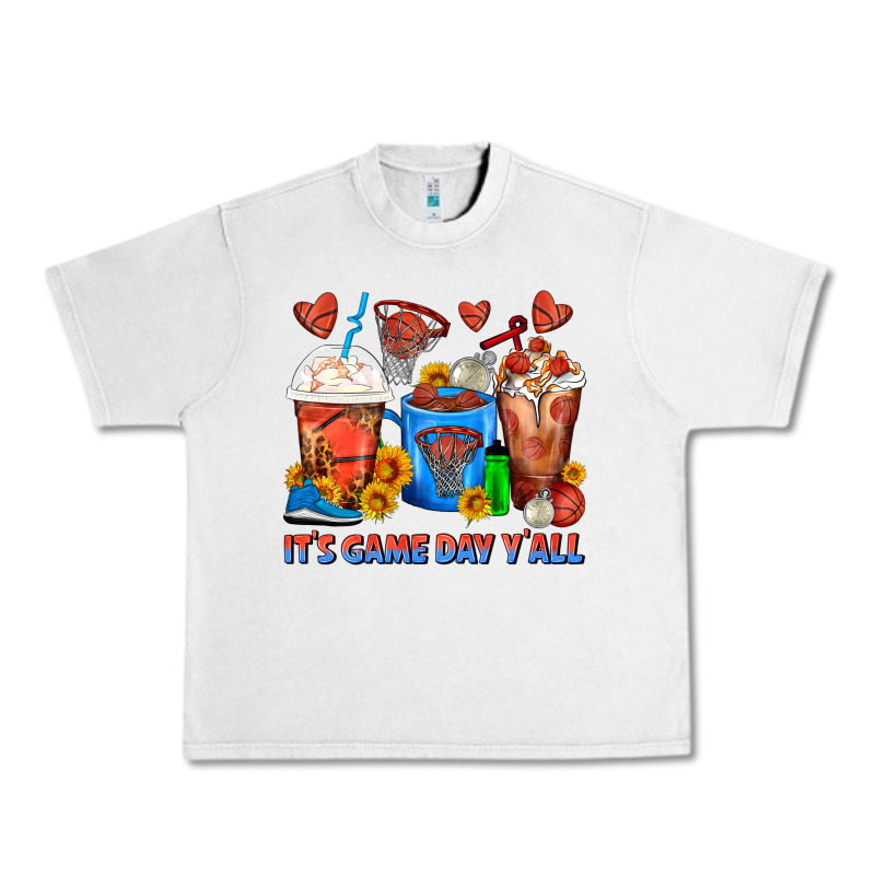 It's Game Day Y'all Basketball Coffee Cups Urban Heavy Tee by FaDigitalArtStudio | Teevron