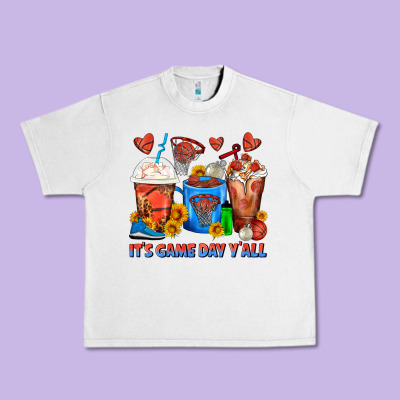 It's Game Day Y'all Basketball Coffee Cups Urban Heavy Tee Designed By Fadigitalartstudio