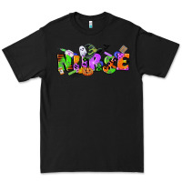 Black halloween nurse Premium Tee - CowGirlArtShop