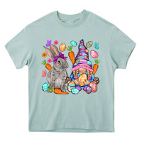 Arona Easter gnome and rabbit Easter Day Heavy Core Tee - HowdyJamesFarm