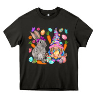 Asphalt Easter gnome and rabbit Easter Day Heavy Core Tee - HowdyJamesFarm