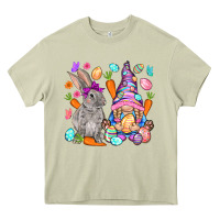 Mossy Easter gnome and rabbit Easter Day Heavy Core Tee - HowdyJamesFarm