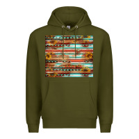 Army Green sunflower Premium Hoodie - Jasminsmagicworld