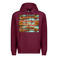 Burgundy sunflower Premium Hoodie - Jasminsmagicworld