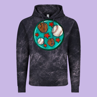 Baseball With Sunflower Round Earrings Vintage Hoodie Designed By Bundleandbundleshop