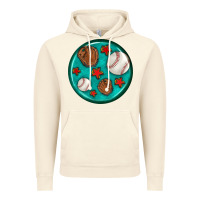 Vintage Artic baseball with sunflower round earrings Vintage Hoodie - BundleAndBundleShop