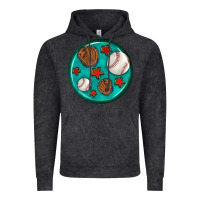 Vintage Black baseball with sunflower round earrings Vintage Hoodie - BundleAndBundleShop
