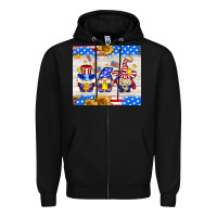 Black American gnomes Zipper Hoodie - AdoDesignShop
