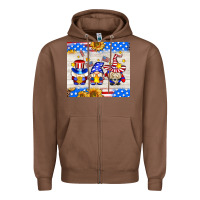 Chestnut American gnomes Zipper Hoodie - AdoDesignShop